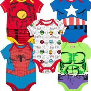 Marvel baby boy onesies